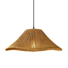 Opviq Mirae Lámpara de Araña de Macramé Beige con Altura Ajustable